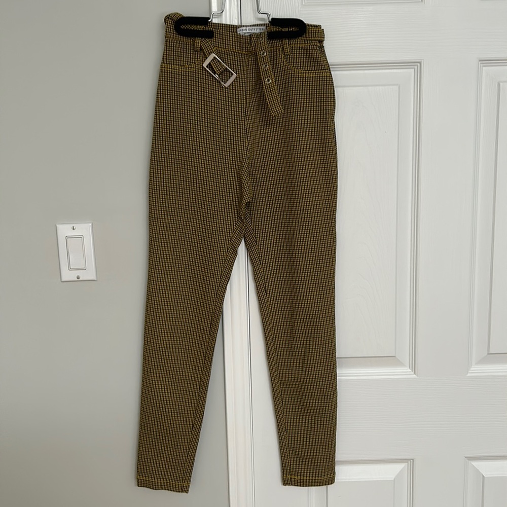 UO yellow plaid pants